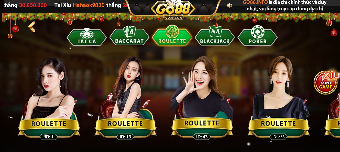 Đánh giá các trò chơi tại Live Casino Go88