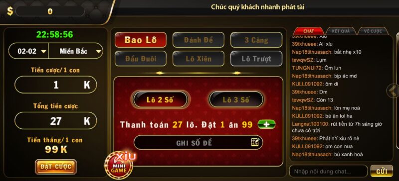 Một số loại hình lô đề đang được cung cấp tại play Go 88